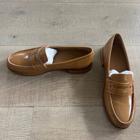 Freda Salvador Elba Loafer in Tan Leather - Picture 8 of 12